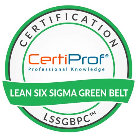 Lean Six Sigma Green Belt Certification Lssgbpc Credly