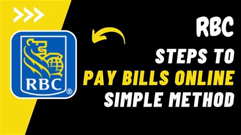 Learn How To Pay A Bill Using The Rbc Mobile App Youtube