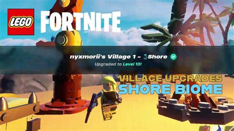 Lego Fortnite Village Upgrade Materials For Shore Biome Youtube