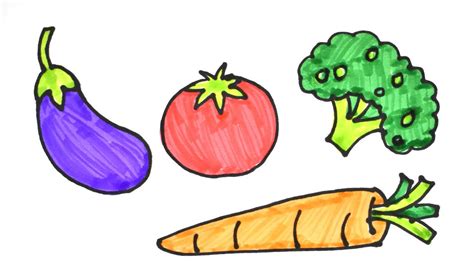 Les Legumes Draw: Easy Veggie Art