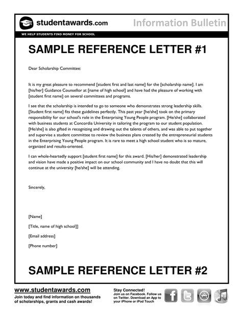 Letter Of Recommendation Template Tips And Examples