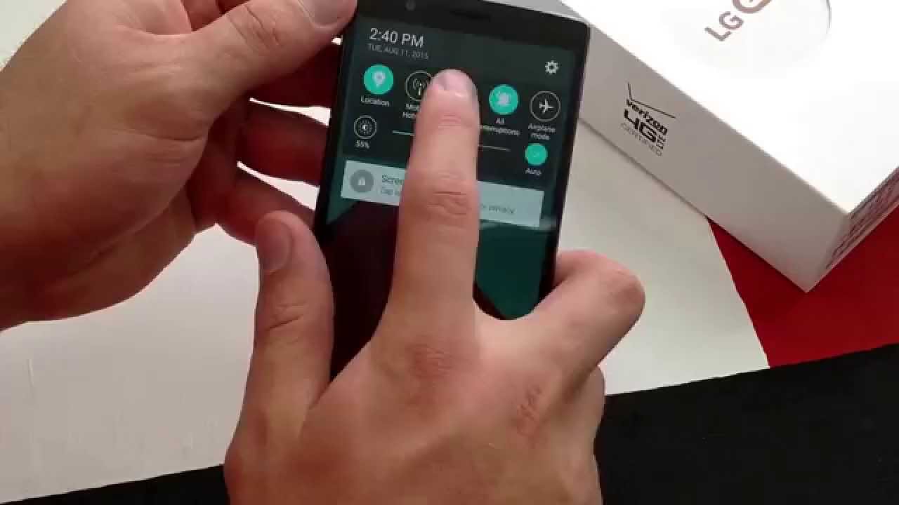 Lg G2 How To Turn On Off The Flashlight Youtube