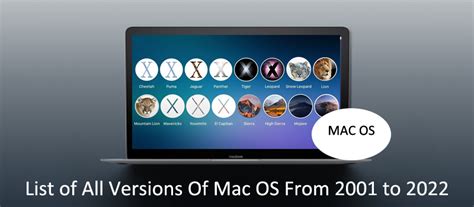 List Of Macos Versions Until 2023 What Is The Latest Mac Os