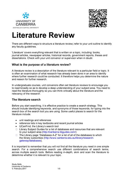 Literature Review Guide: Get Started