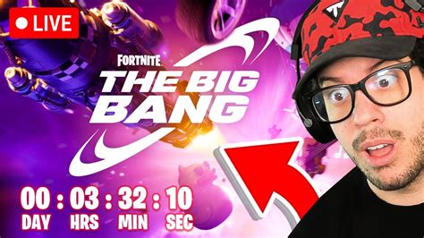 Live New Fortnite Chapter 5 Big Bang Event Countdown Youtube