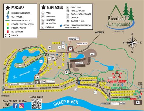 Location Of Campground Riverbend Campground Okotoks Calgary Alberta