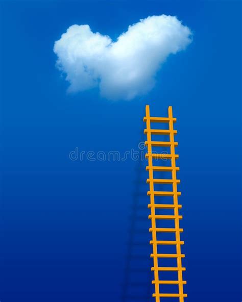 Love Ladder Illustration Of Love Ladder On Sky Background Ad