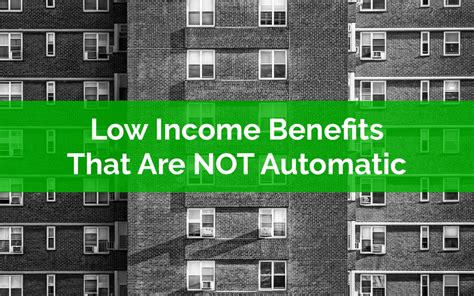 Low Income Benefits That Are Not Automatic 1600X1000 W Words Planeasy