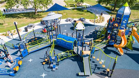 Lower Huron Metropark Space Themed Playground