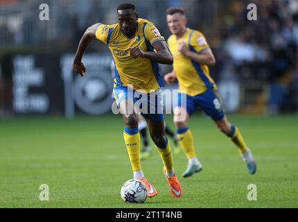 Lucas Akins Of Mansfield Town During The Sky Bet League Two Between