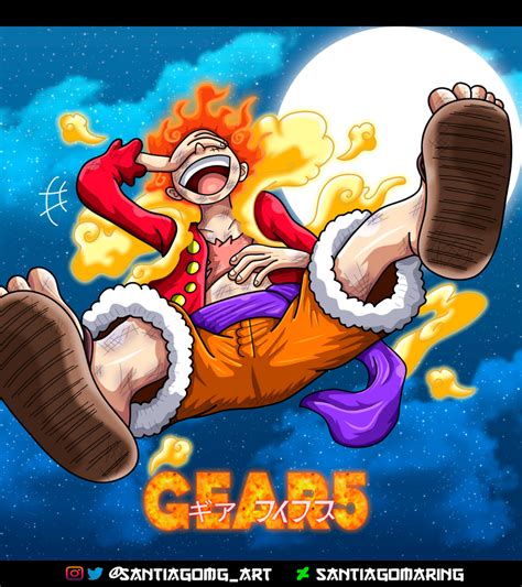 Luffy Gear 5 By Santiagomaring On Deviantart One Piece Gear 5 Pieces