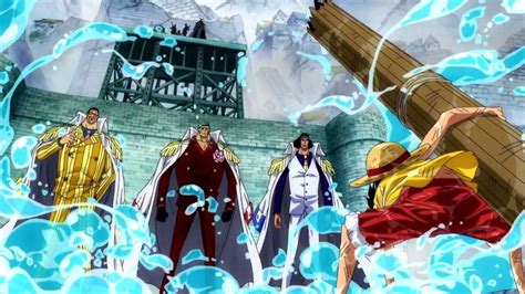 Luffy Vs 3 Admirals Wallpaper