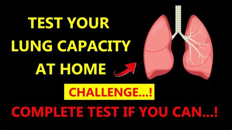 Lung Test At Home Test Your Lungs Check Your Lung Capacity How