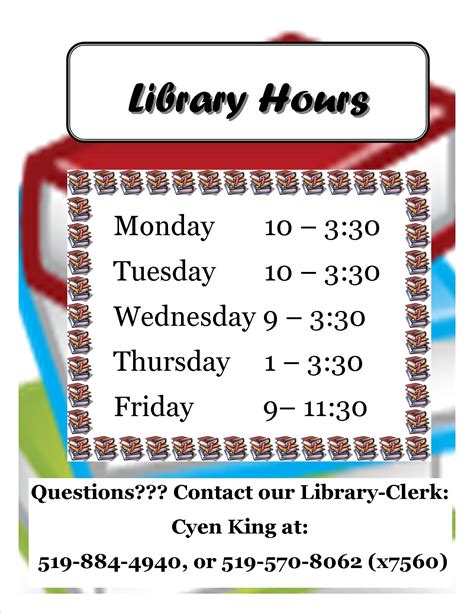 Main Library Hours