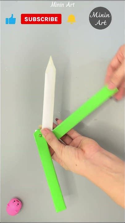 Make A Paper Butterfly Knife Shorts Paperknife Papersword