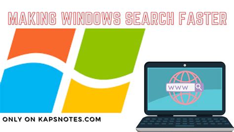 Making Windows Search Faster