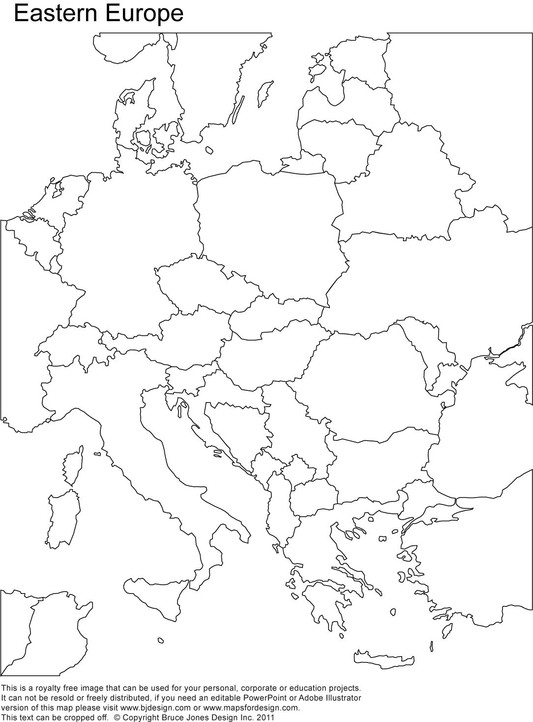 Map Of Eastern Europe