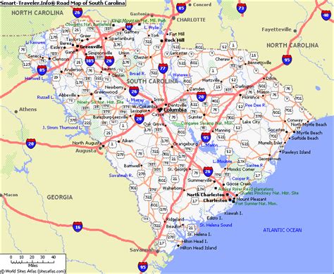 Map Of Georgia And South Carolina Georgia Map South Carolina Travel