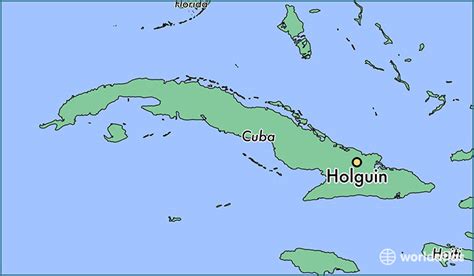 Map Of Holgu N In Cuba Holguin Santiago De Cuba Cuba