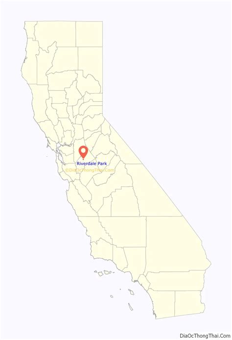 Map Of Riverdale Park Cdp California