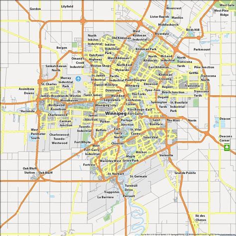 Map Of Winnipeg Manitoba Gis Geography