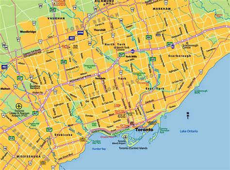 Maps Of Toronto Ontario Canada Free Printable Maps