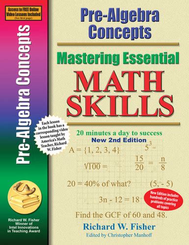 Mastering Essential Math Skills Pre Algebra Concepts Math Essentials