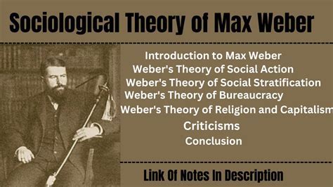 Max Weber Sociology Lecture Yale