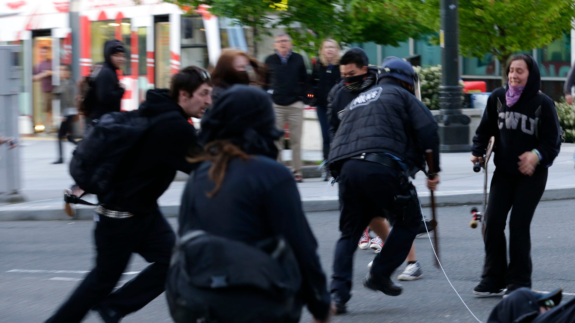 May Day Immigration Protest Turn Violent Fox News