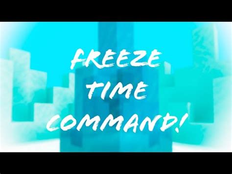 Mcpe Freeze Time Command Youtube