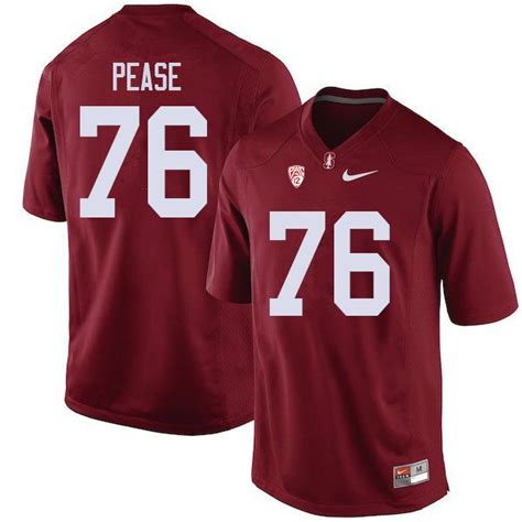 Men 76 Grant Pease Stanford Cardinal College Football Jerseys Sale