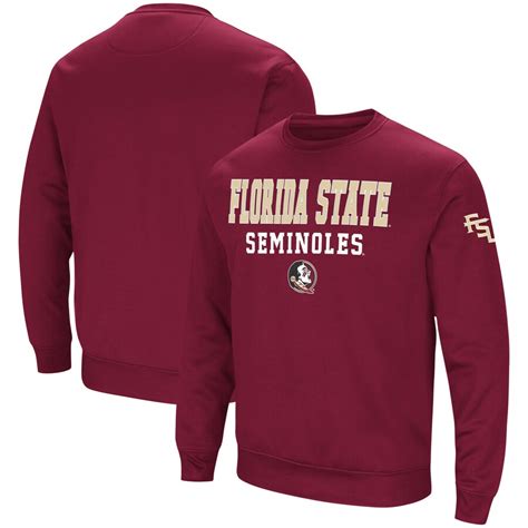 Men S Colosseum Garnet Florida State Seminoles Stacked Performance