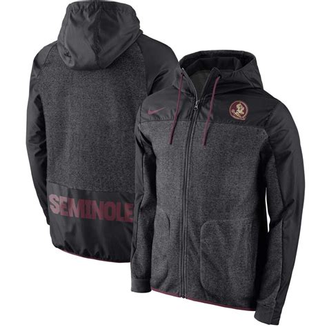 Men S Nike Black Florida State Seminoles Av15 Winterized Full Zip