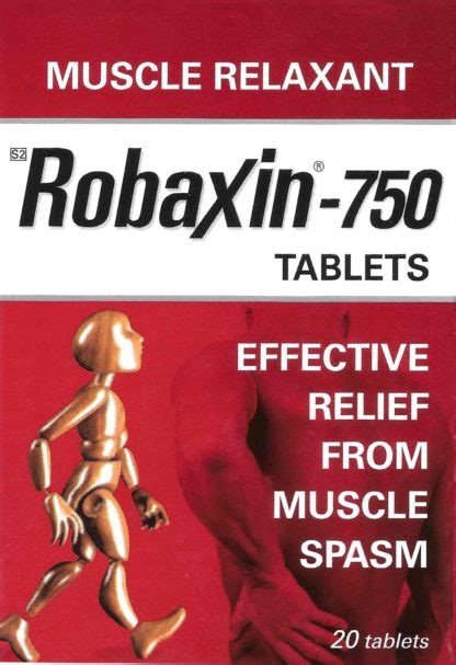 Methocarbamol Tablets Muscle Relaxant For Pain Relief 750Mg