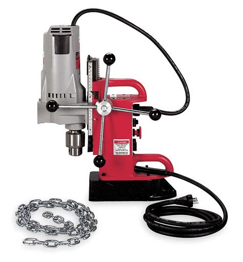 Milwaukee Magnetic Drill Press 120V Ac 3 4 In Capacity Steel 350 No