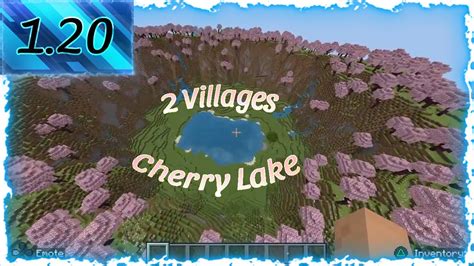 Minecraft 1 20 Seed Cherry Lake 2 Villages Outpost 2023 Youtube