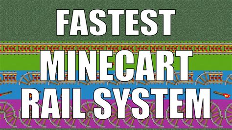 Minecraft 1 5 2 Fast Travel Minecart With Only One Powered Rail Youtube