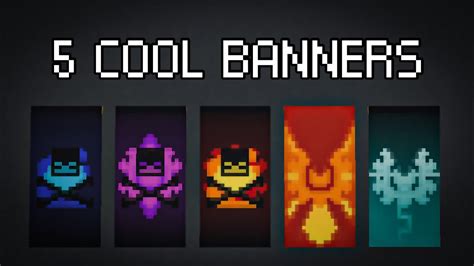 Minecraft 10 Cool Banner Designs Tutorial Youtube