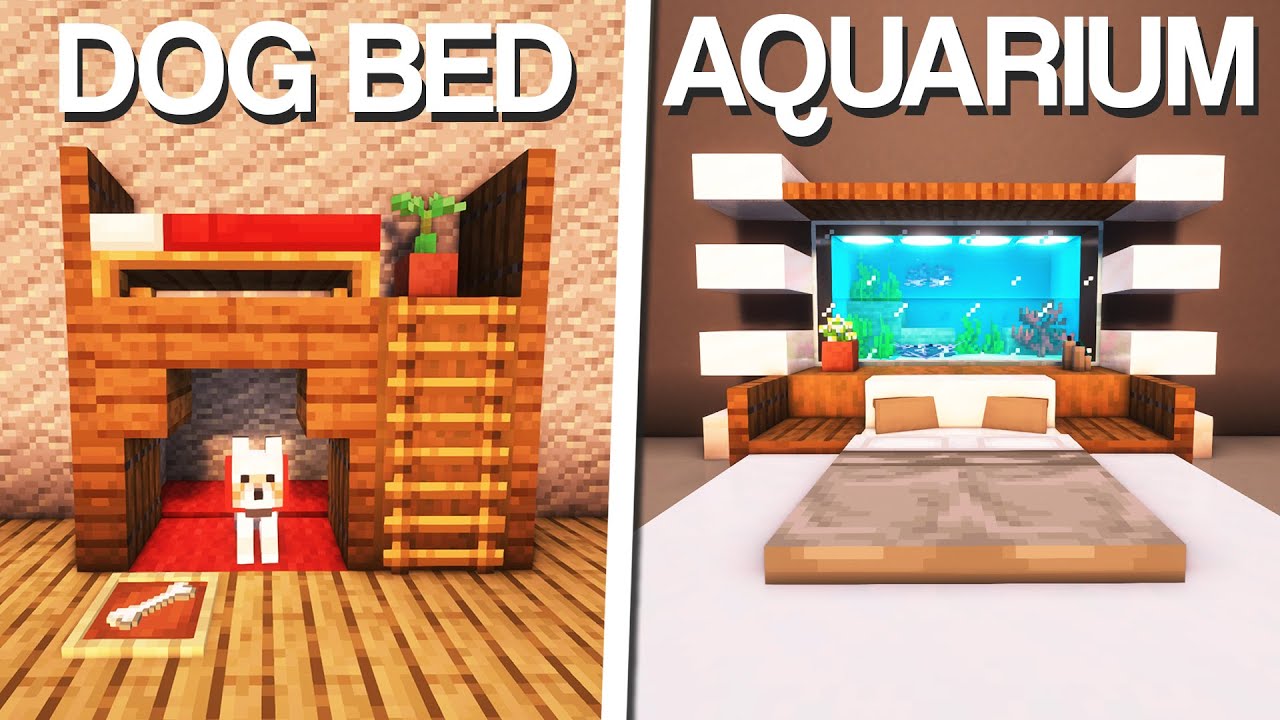 Minecraft 7 Bed Designs And Ideas Youtube