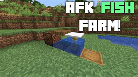 Minecraft Afk Fishing Farm Tutorial Youtube