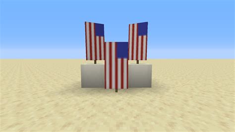 Minecraft American Flag Banner