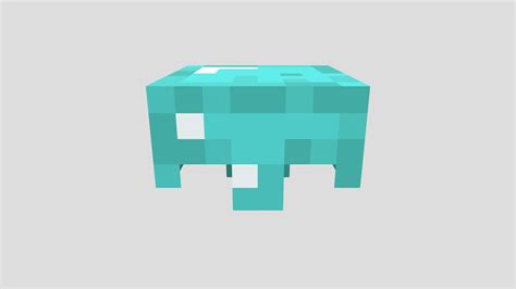 Minecraft Diamond Helmet Download Free 3D Model By Sahkaofficial