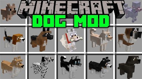 Minecraft Dog Mod 100 New Dogs Puppies Kennels More Modded