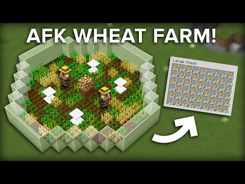 Minecraft Easiest Villager Wheat Farm 150 Per Hour Youtube