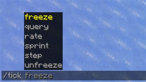 Minecraft Freeze Time Command