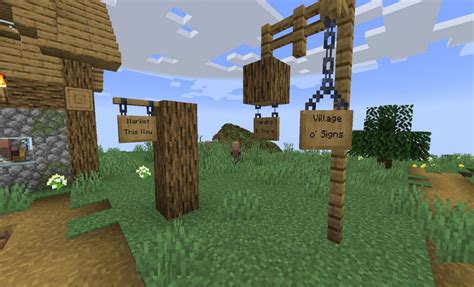 Minecraft Hanging Sign: Customize Your World