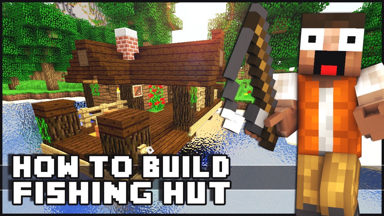 Minecraft How To Build A Small Fishing Hut Tutorial Youtube