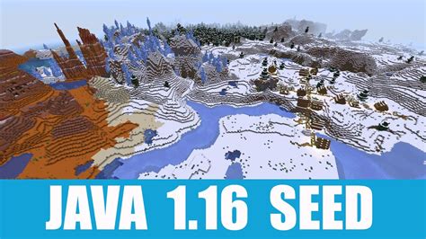 Minecraft Java Edition Seeds Snow Village