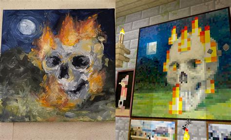 Minecraft Paintings In Real Life