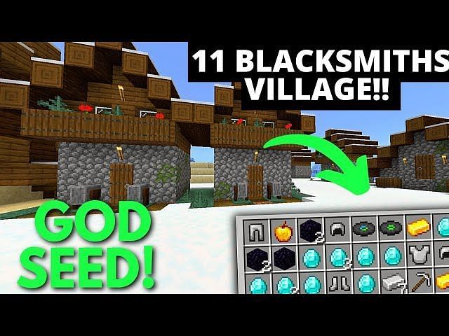 Minecraft Pe Seeds Top 3 Village Seeds With Blacksmith Mcpe 1 2